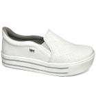 Tenis Via Marte Plataforma 23-8601 Branco/Branco