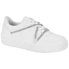 Tenis Vizzano Feminino Branco Plataforma Brilhante Casual