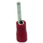 Terminal Compressão Reto 0.25 Mm A 1.5 Mm Simples C/ Capa Plastica Vermelho