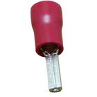 Terminal Compressão Reto 10 Mm Macho Simples C/ Capa Plastica Vermelho