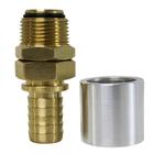 Terminal Giratório em Latão com Capa Prensável 3/4" para Combustível