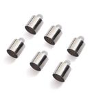Terminal Redondo em Metal para Bijuteria 6x10mm Chumbo com 100 unidades