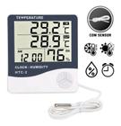 Termo Higrômetro Sensor Externo Medidor Temperatura Umidade