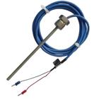 Termoelemento Sensor Tipo J Cabo 2 Metros com 2 Fios Cabeçote Rosca 1/2 x Ponta 6 x 150mm