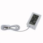 Termômetro Digital Para Geladeira Aquário Chocadeira Ar Condicionado Branco Sonda 1 metro
