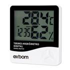 Termômetro Termo Higrômetro Umidade Temperatura Celsius Fahrenheit Relógio Despertador Data - Lelong/Exbom