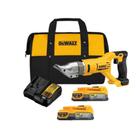 Tesoura Eletrica para Chapa 2 Baterias Powerstack Dcs491b Dewalt Bolsa