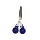 Tesoura Escolar 13cm Ponta Redonda Ergonomica Azul