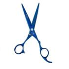 Tesoura Fio Navalha 6.0 Profissional Barbearia Azul