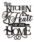 The Kitchen is the heart of the Home 49x59cm em Madeira MDF Escultura de Parede