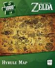 The Legend of Zelda Hyrule Map 1000 Piece Jigsaw Puzzle Quebra-cabeça colecionável com mapa de hyrule estilizado de The Legend of Zelda Video Games Mercadoria Nintendo oficialmente licenciada