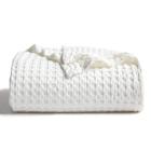 Throw Blanket Bedsure Cooling Cotton Waffle Weave Ivory