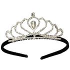 Tiara Coroa Strass Noiva Debutante Festa Daminha Delicada