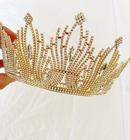 Tiara Coroa Strass Noivas Miss Debutantes Luxo