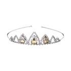 Tiara de Cristal com Strass para Meninas - Coroa de Princesa para Casamento e Baile