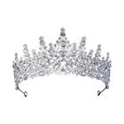 Tiara de Noiva com Cristais Strass - Coroa Barroca para Casamento e Festa