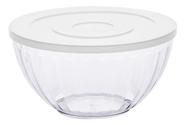 Tigela Bowl 1,8 Lts Transparente  20x10 Cm Com Tampa 1118CRISTAL Paramount