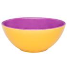 Tigela Bowl Bicolor Amarelo e Roxo Oxford Cerâmica 600Ml