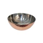Tigela Bowl Em Aço Inox Bronze 28 Cm Mimo Style