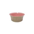 Tigela Ceramica Rosa Bege Bowl Petisco 15cm