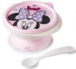 Tigela Com Ventosa E Colher Para Bebê Livre De Bpa Minnie - Plasutil