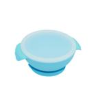 Tigela de Silicone com base de Sucção e tampa Blue - Oxford