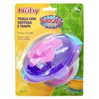 Tigela Divertida com Tampa e Ventosa Rosa +6m - Nûby - Nuby