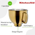 Tigela em Aço Inox Radiant Gold para Stand Mixer - Kitchenaid - KIQ08BY