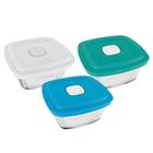 Tigela Marinex Facilita VAP 500ml com Tampa 4000723 - Cores Sortidas - Embalagem com 12 Peças