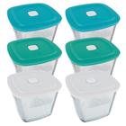 Tigela Marinex Facilita VAP Alta 1L com Tampa(Cores Sortidas) - Embalagem com 6 Peças