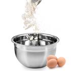 Tigela Mixing Bowl em Aço Inox Profissional Fundo Multiuso 26 x 15cm Utensílio Preparação Cozinha