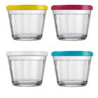 Tigela Nadir Americano 150ml Pequena 4210 com Tampa  Cores Sortidas - Embalagem com 12 Peças