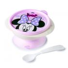 Tigela Plástico 240ml com Ventosa Colher e Tampa Minnie Baby - Plasútil