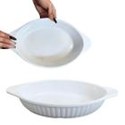 Tigela Travessa Oval de Melamina 30cm - Versatilidade e Durabilidade para Servir Saladas, Petiscos e Sobremesas