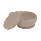 Tigela Urso de Silicone Bowly Bubble Beige - Minikoioi