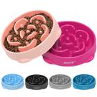 Tigelas para Cães Slow Feeder MateeyLife - 2 Unidades (Rosa e Roxo) - 4 Xícaras