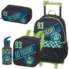 TIGOR FC - Mochila Carrinho + Lancheira + Estojo Triplo + Garrafa