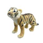 Tigre De Pelúcia 33 Cm Comp. Grandes Felinos - Fizzy Toys