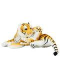 Tigre Mãe Filhote Realista 47cm - Pelúcia - Taimes