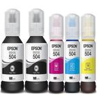 Tinta 504 Kit 5 cores L6161 L4150 L4160 L6171