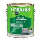 Tinta Acrilica Economica Coralar Branco Fosco Galão 3,6L