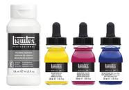 Tinta Acrílica Líquida 30ml 04 Peças Cores Primária Liquitex