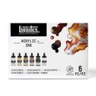 Tinta Acrílica Liquitex Ink 30Ml Com 6 Cores Iridescentes