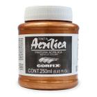 Tinta Acrílica Metálica Cobre Iridescente 250ml Corfix