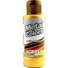 Tinta Acrílica Metálica Metal Colors Acrilex 60ml Cor Ouro 532