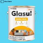 Tinta Acrílica Muda Fácil Ceu Claro Fosco 3,6L - GLASU!