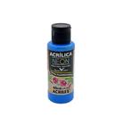 Tinta Acrílica Neon Acrilex 60Ml Azul