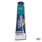 Tinta Acrílica p/ Tela 20ml Azul Turquesa 363 Acrilex - ACRILEX - ARTISTICO