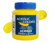 Tinta Acrílica P/ Tela Acrilex Amarelo Limão 250ml Gr2 