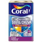 Tinta Acrílica Proteção Sol & Chuva Acrílico Total Branco 18 Litros - CORAL